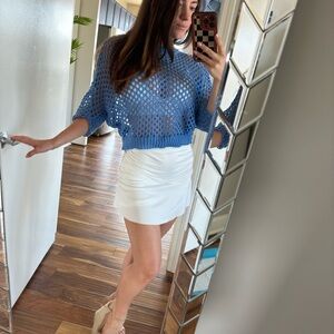 Blue Coastal Top - Swim Cover - Beach